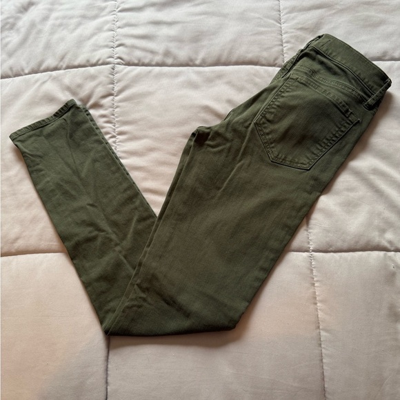 LOFT Olive Green Pants Size 00 - Picture 2 of 4